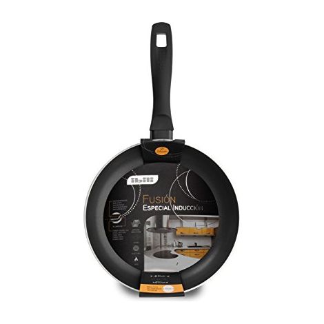IBILI 450024 Fusion - Padella in Alluminio/Acciaio Inox, 24 cm (1/2)