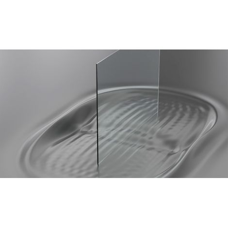 Verre feuilleté trempé pour garde-corps – Bords polis – Extra-Clair – 990 × 980 mm - 8+8 mm (1/5)