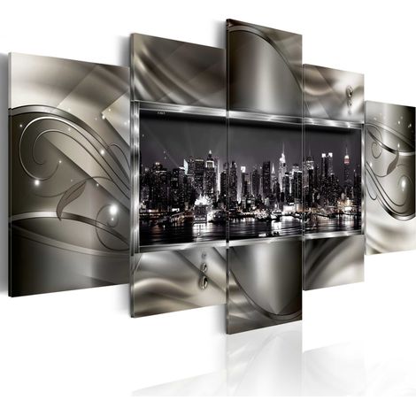 Quadro - Notte a New York III - 100x50 (1/4)