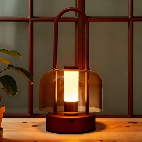 Lampada da scrivania ricaricabile - Luce notturna portatile - Lampada da camera da letto di alta qualità - Lampada da esterno - Lampada da campeggio - Lampada decorativa premium (1/5)
