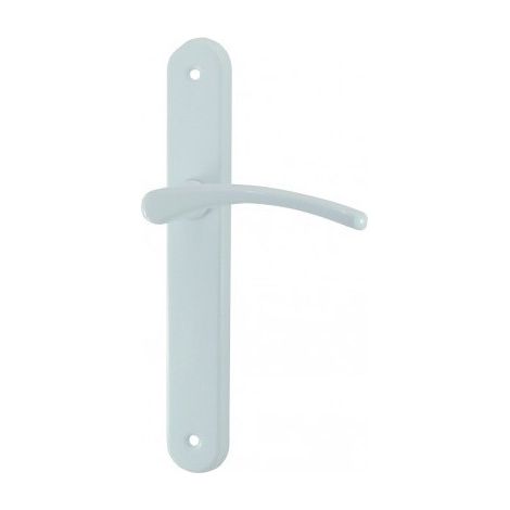 Conjunto de manija sobre placa Cluses DT2000  Aluminio lacado blanco Pico de pato
