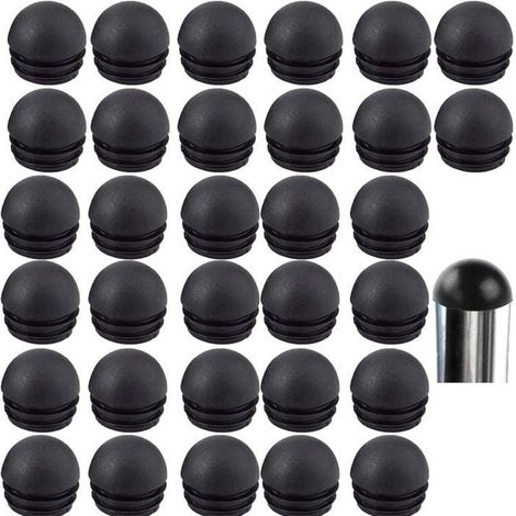 HONORNIC - Embout Bouchons pour Tube de Chaise de Rond Noirs, Embout Entrant Rond pour Pied de Chaise, Embout Pied de Chaise 32 Pièces (22mm)