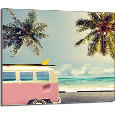 Placa protectora de vidrio para la estufa 60x52 Vacaciones (1/5)