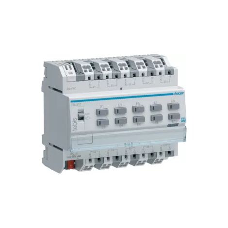 HAGER TXA310 KNX BINÄREINGANG 10 GESCHWINDIGKEIT 230 V MIT TL-BEFEHL 6TE (1/2)