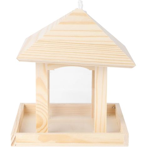Vogelfutterspender aus Kunststoff in Beige Kreative