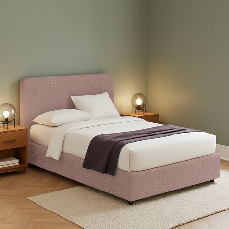 Cama de Plaza y Media Poole, Desenfundable, Hecho en Italia, Rosa Antiguo (1/5)