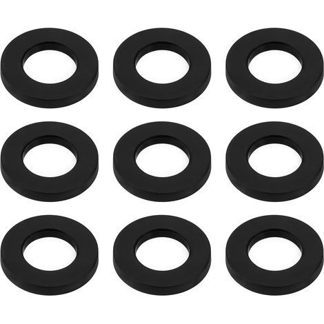100pcs Rondelles de Rechange pour Batterie M6 OD 12mm épaisseur 1,5mm Rondelles en Nylon pour Vis de Tension de Batterie Adaptées Aux Kits de Batterie Et Aux Caisses Claires Noir (1/5)