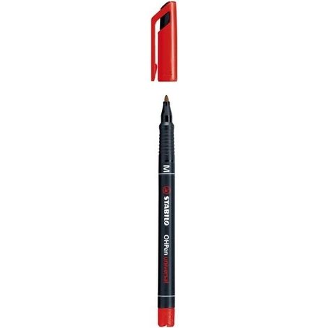 Marcador Permanente Punta Media Ohpen Universal 1Mm. Rojo St