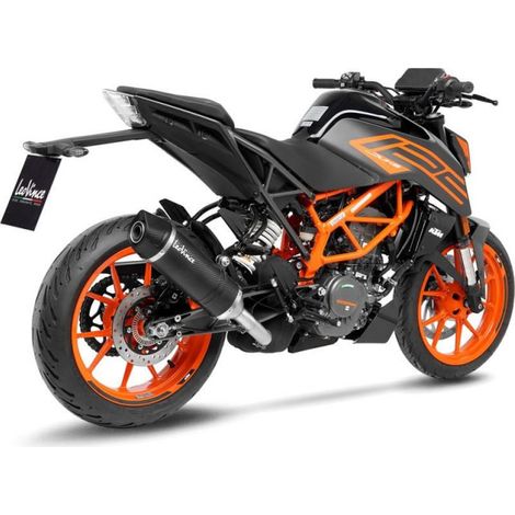 Silencieux LV ONE EVO Fibre de Carbone DUKE 125 - Homologué (1/4)