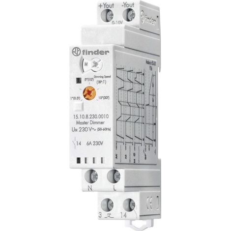 Finder Dimmer per guida DIN 1 pz. 15.10.8.230.0010 Tensione di funzionamento:230 V/AC