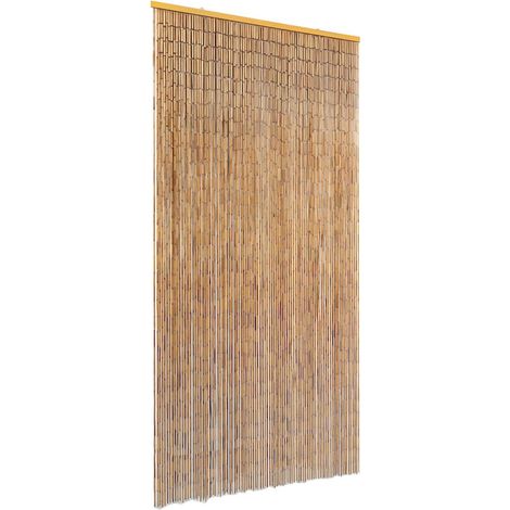 Rideau de porte contre insectes Bambou 90 x 220 cm (1/4)