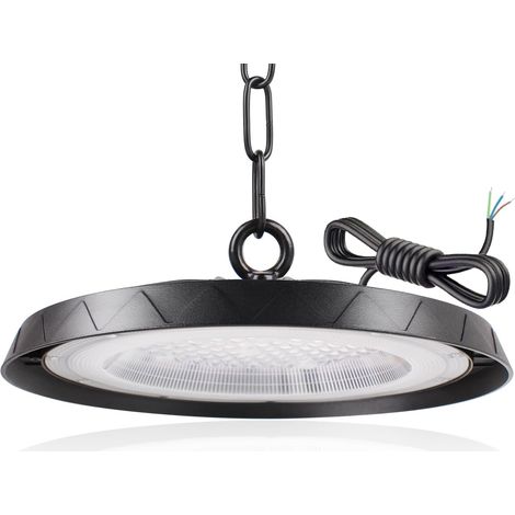 100W UFO Projecteur LED Industriel, 10000LM High Bay Eclairage UFO Lampe Atelier 6500K, IP65 Étanche Éclairage de Plafond LED pour Sous-sol Usine Entrepôt Atelier Garage (1/5)