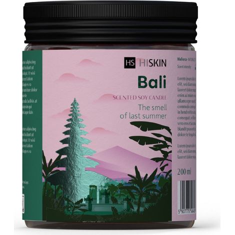Hiskin Bon Voyage Bali Duftkerze aus Sojawachs, 100 ml