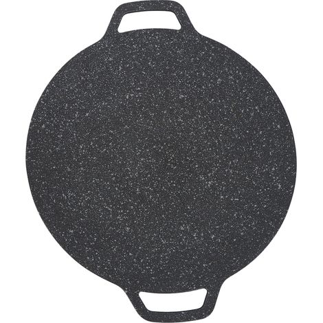 Plaque de cuisson coréenne ronde à haute conductivité thermique, facile à nettoyer, pour la cuisson intérieure et extérieure, 38 cm / 15 pouces (1/5)