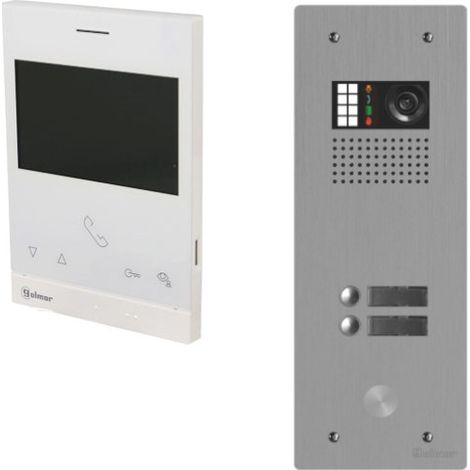 Kit visiophone collectif avec 2 écrans 1 rangée GOLMAR G2+ (1/2)