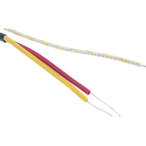 Thermocouple type K Ø 1/0.3mm, L 1m, +250°C max à Câble ( Prix pour 1 )