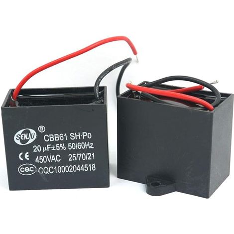AC / Ventilateur Moteur en Courant Condensateur uF 2Pcs CBB61 450V 50 60Hz 20