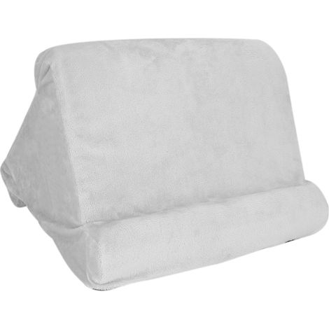 Support multi-angles souple pour tablette, coussin de lecture pour téléphone portable, tablette et livre (gris) (1/5)