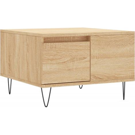 Maison Exclusive - Couchtisch Sonoma-Eiche 55x55x36,5 cm Holzwerk