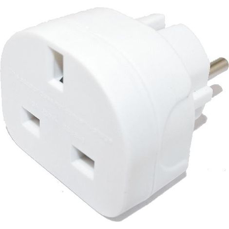 Powermaster UK to EU Travel Adaptor 230V - 13A - 230V
