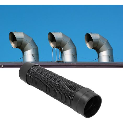 Tuyau de ventilation en PVC de 55 cm (21,7 po) avec réducteur de bruit pour ventilateur d'extraction, 110 mm (1/5)