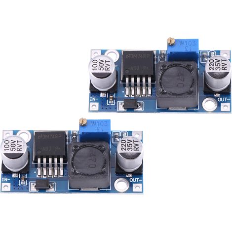 Wish Exklusiv – LM2596 Einstellbares 3A DC-DC Abwärts-Netzteilmodul (2er-Pack) (1/5)