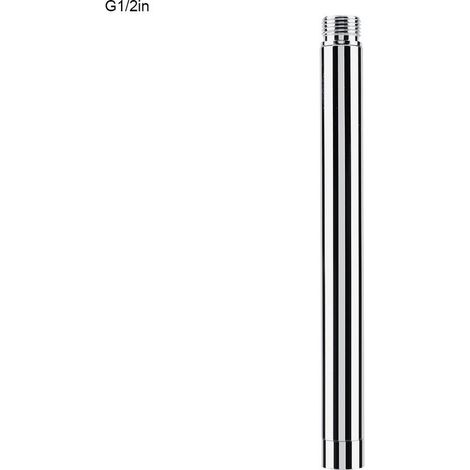 Tube rond d'extension de douche en acier inoxydable de 4 pouces avec placage chromé pour accessoire de salle de bain
