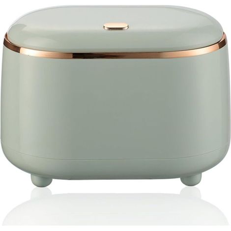 xiaoxianxian Tischmülleimer mit Deckel, 2L Mini-Tischmülleimer, kleiner Mülleimer, vielseitig einsetzbar in Wohnzimmer, Esszimmer, Schlafzimmer, Badezimmer (Grün) (1/5)