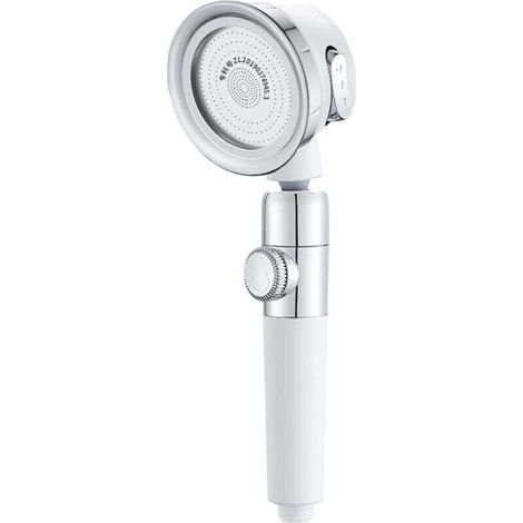 Pommeau de douche adoucisseur d'eau portatif, pommeau de douche haute pression avec 3 réglages de jet, pommeau de douche à jet pressurisé économiseur d'eau (1/4)