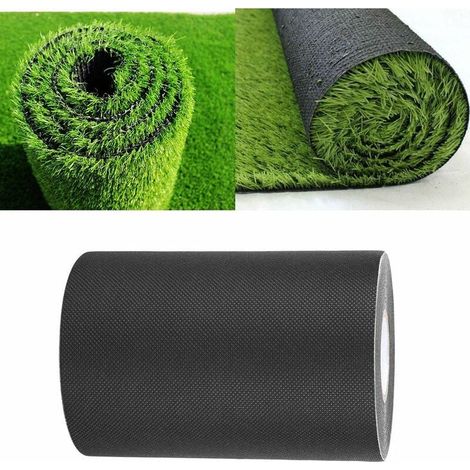 Pelouse Artificielle Ruban de Jonction pour Gazon Artificiel Adhsif Gazon Synthtique Exterieur de Pelouse Couture Tapis Auto-adhsif de Bande de Couture de Gazon pour Balcon Jardin 150mm 10m (1/5)