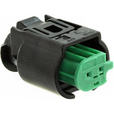 284703-1 TE Kfz-Steckverbinder 2-polig, Kfz-Kabelbaumstecker (1/5)