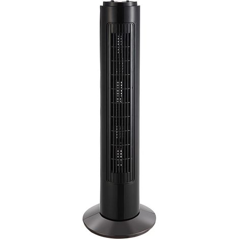 Ventilador de torre Cuco negro 50W  3 velocidades  Temporizador rotatorio (1/2)