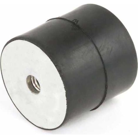 Silent bloc, plot antivibratoire universel 30 x 30 mm. Femelle M6 / Femelle M6 (1/3)