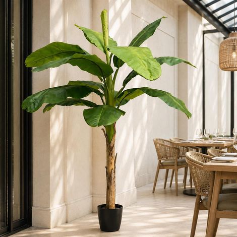 240cm Artificial Large Banana Tree with 13 Leaves - Premium Quality (1/5)