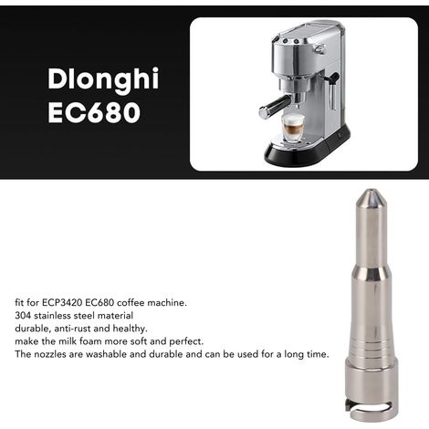Ortviai Embout de Vapeur pour Machine à Café ECP3420/EC680 – Embout en Acier Inoxydable 304, Compatible et Facile à Installer (1/4)
