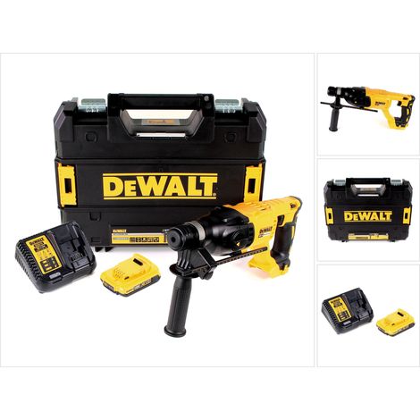 Martillo combinado sin cable DeWalt DCH 133 D1 18V 2.6J SDS plus Sin escobillas + 1x batería recargable 2.0Ah + cargador + TSTAK