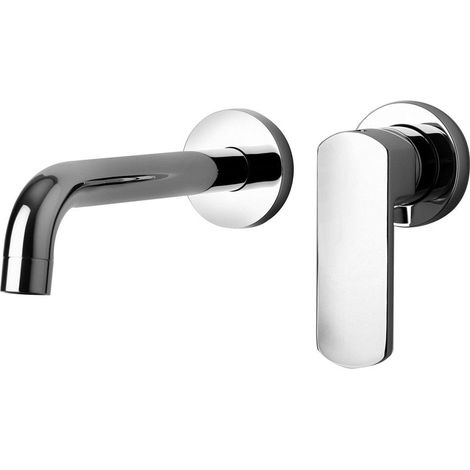 Miscelatore lavabo a muro con bocca lunga 199 mm Paini Ovo 86CR208 Cromo (1/2)