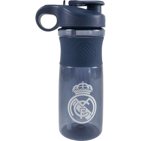 CYPBRANDS- Real Madrid, Botella de Agua, Deportiva, Bidón, Cantimplora, Color Azul, Producto Oficial