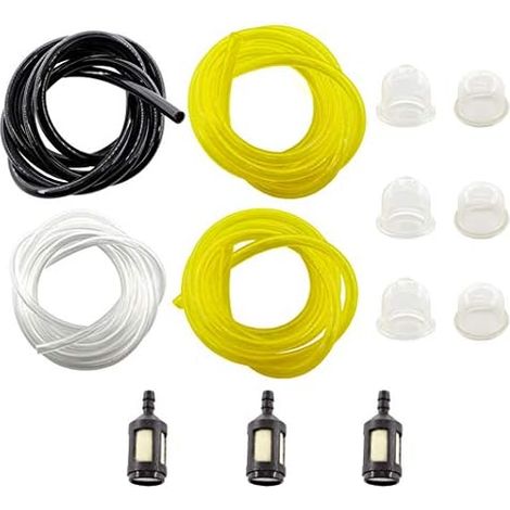 VURAHOME - 3 Lot de 1 mètres Tuyau Durite dessence (3mm x 5mm, 2.5mm x 5mm, 2.5mm x 3mm)pour Souffleur Coupe-bordure Tronçonneuse Debroussailleuse Poulan Craftman Stihl Husqvarna Walbro Zama (1/5)