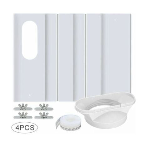 Kit de ventilation pour climatiseur portable avec connecteur universel, panneau en PVC renforcé réglable, kit de ventilation pour fenêtre, 43 cm - 16 cm, connecteur universel 13/15 (1/4)