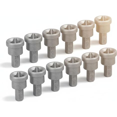 Trockenbaubohrer-Set – 10-teiliges PH2-Magnetset zum Verschrauben von Trockenbauwänden mit Tiefenanschlag und Kreuzschlitzschraubendreher-Bits zur Begrenzung der Verschraubungstiefe (1/5)