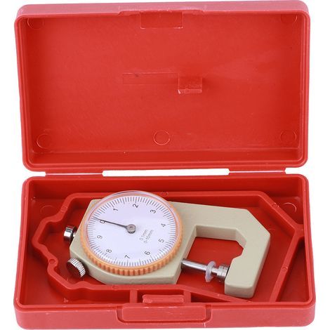 Jauge d'épaisseur argent Portable mesure précise bijoux équipement de planche en cuir 0-10mm tête plate (1/5)