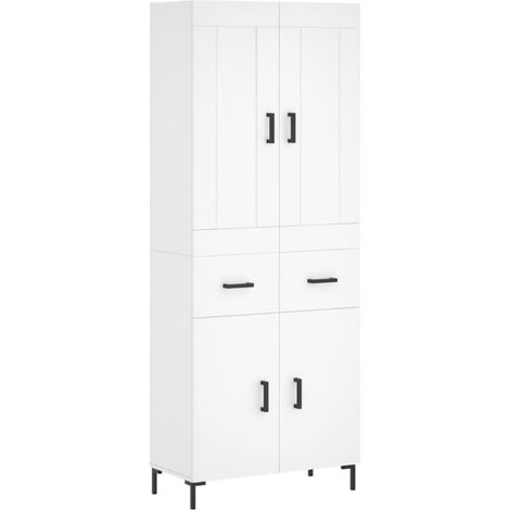 Maison Exclusive - Aparador alto madera contrachapada blanco 69,5 (1/5)