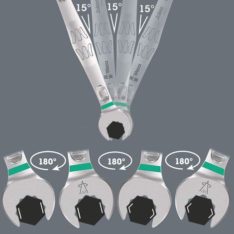 Wera 05020198001 6003 Joker 6 Chiave combinata Misura (metrica) 6 mm