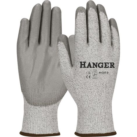Hanger H-Cut T 10 Ergonomische Schutzhandschuhe Grau