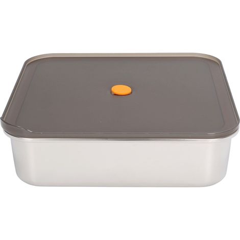 Boîte de conservation alimentaire en acier inoxydable 3700ml, boîte bento avec couvercle, récipient hermétique pour repas (1/5)