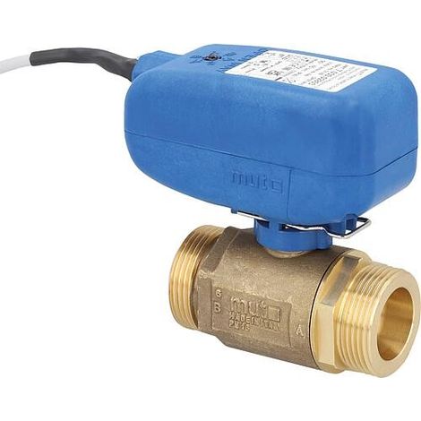 Vanne à bille électrique MUT TMO XL 2 voies, commande SPST 230 V, DN 40(11/2") AG (1/2)