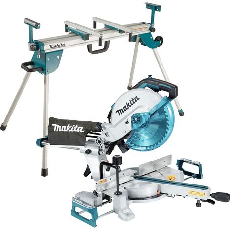 Makita LS1110F 110v 260mm 10"" Slide Compound Mitre Saw + LED Job Light + Legs