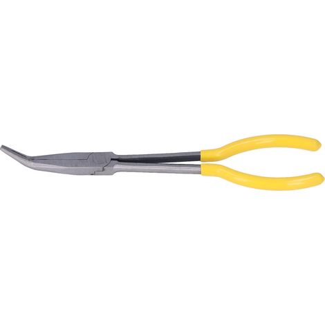 Pinces à long bec acier 45 pinces fines longues pour câble et dénudage réparation 28 cm atelier (1/5)