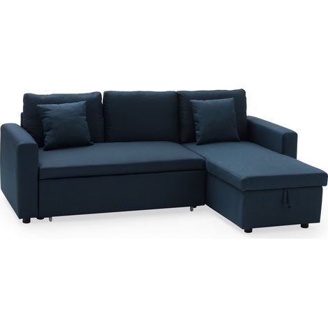 Sofá chaise longue cama CLARK 3 plazas color azul (1/5)